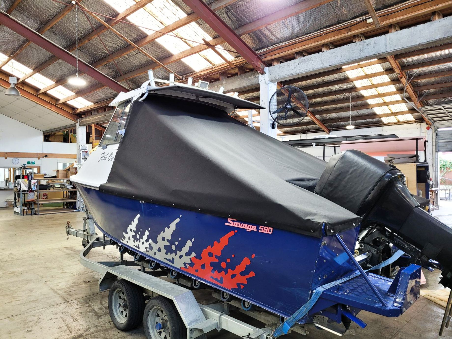 Marine upholstery and boat seat restoration by Auto Interiors Palmerston North