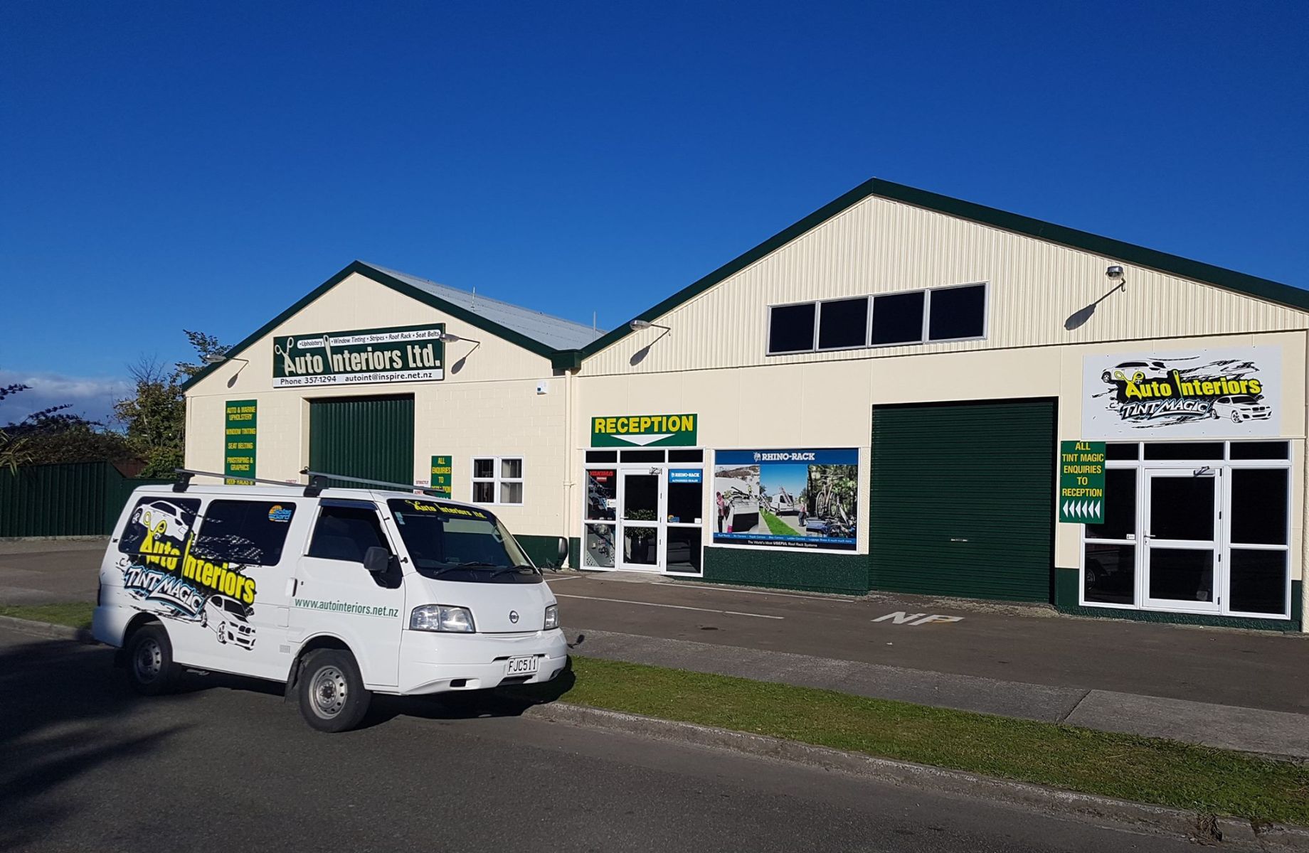 Auto Interiors team in Palmerston North workshop
